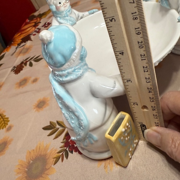 Set of two Avon snow ladies candy dishes , - Picture 9 of 12